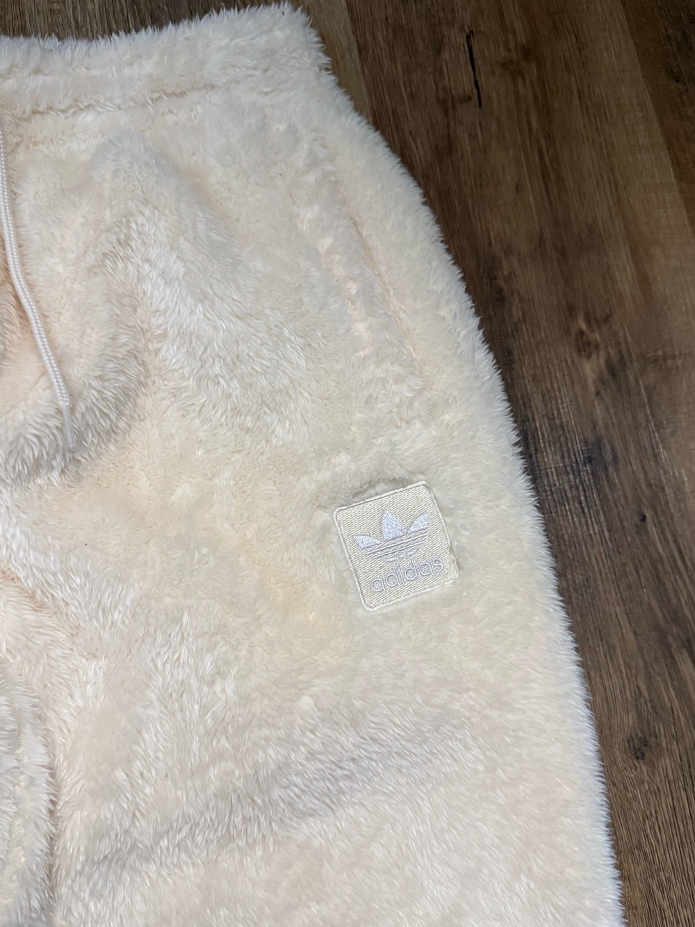 NWT Adidas Fuzzy Joggers - Picture 3 of 8